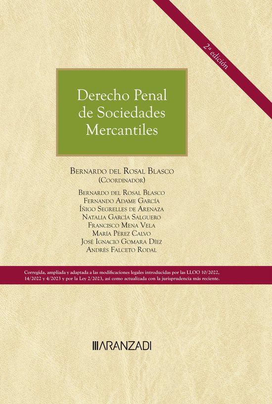 Derecho Penal de Sociedades Mercantiles (2.ª Edición) - cover