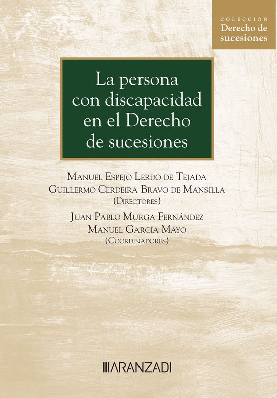 La persona con discapacidad en el Derecho de sucesiones - cover