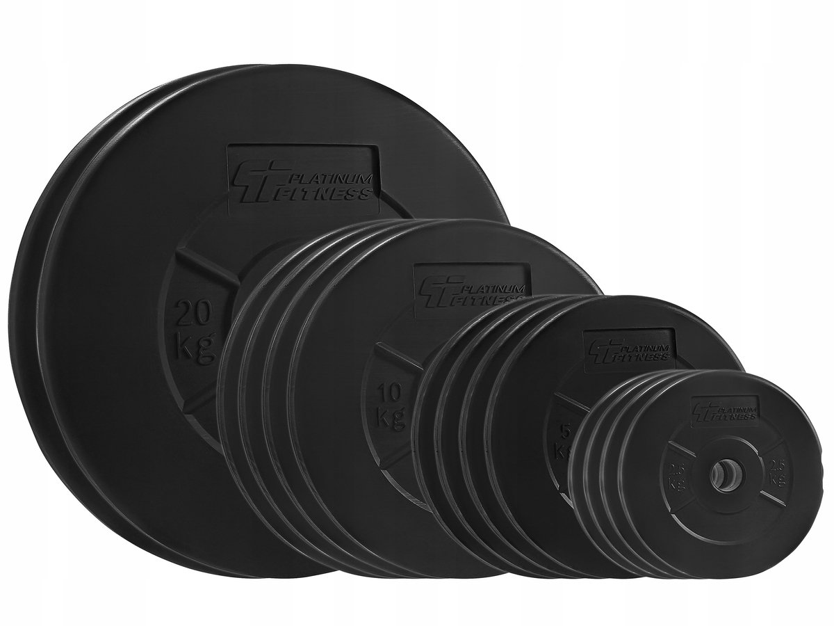 Platinum Fitness houderset 110kg - bitumineus materiaal schijven 29mm