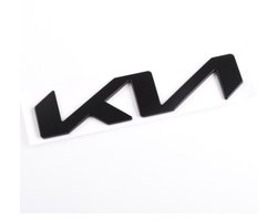 Kia Embleem - Logo voor Motorkap/Kofferbak. - Zwart - 15 cm
