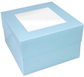60 stks Zwarte Bakkerij Dozen met Venster 6x6x3 Dikke