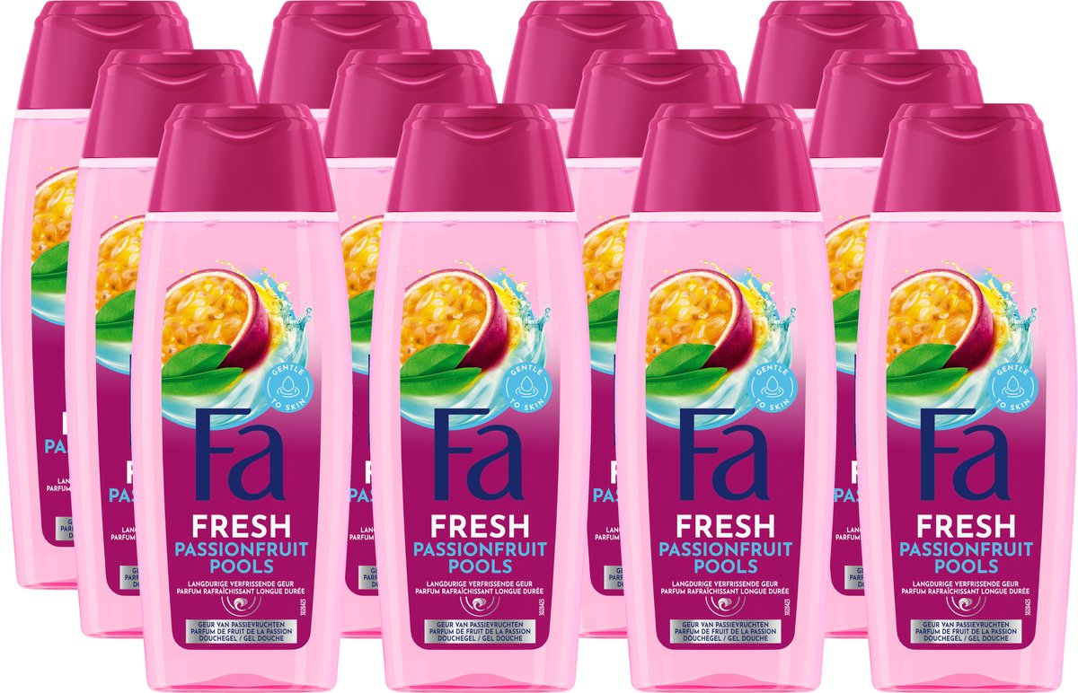 Fa Passionfruit Pools Douchegel 12x250ml - Voordeelverpakking