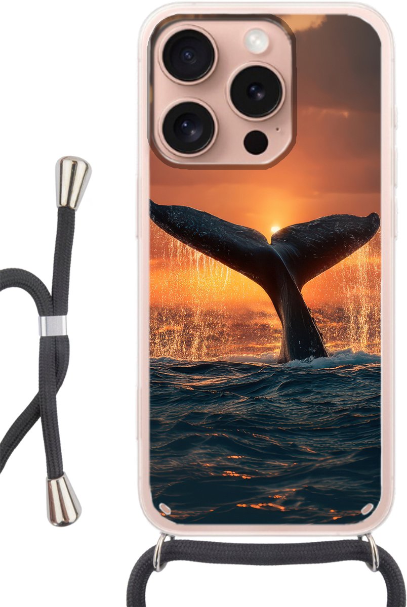 Walvis staart - Water - Zonsondergang