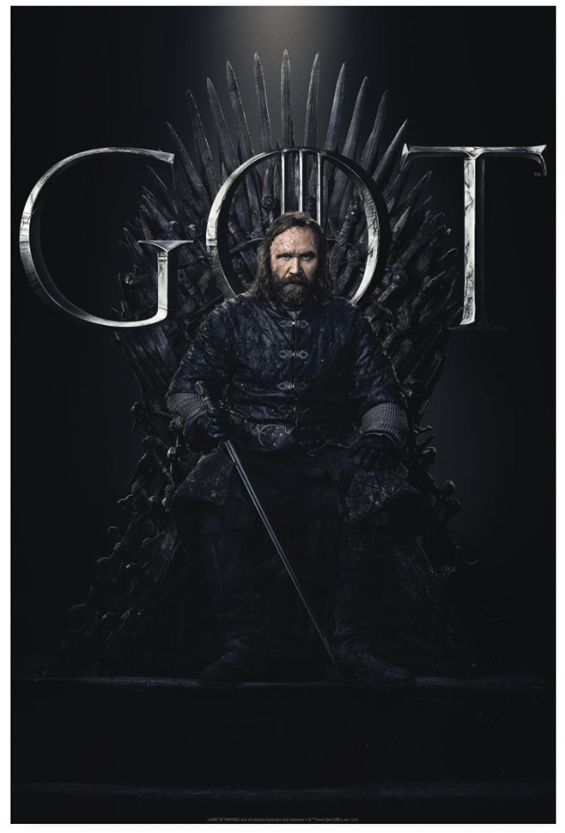 Game Of Thrones Sandor Clegane GOT Poster 20x30 cm