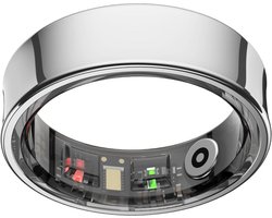 NOLATR Smart Ring LUX – Stappenteller & Hartslagmeter – Zilver – Maat 10