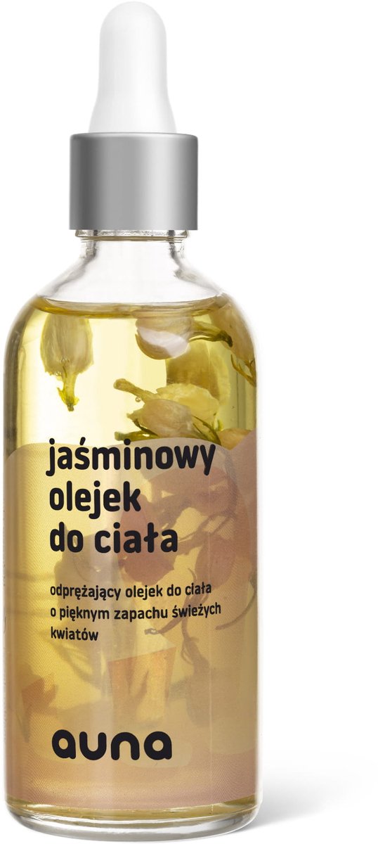 Auna Natural Care – Jasmine Body Oil – Hydraterend & Voedend – Vegan Formule – Met Gedroogde Jasmijnbloemen