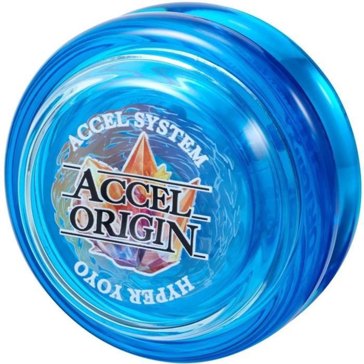 Bandai - Accel Hyper Yoyo - Blauw Model - Snelle jojo voor kinderen en beginners - Eenvoudig acceleratiesysteem - Met touw - Ideaal voor trucs en trucs - Speelgoed Kind Tiener 4 jaar oud en +- 60003