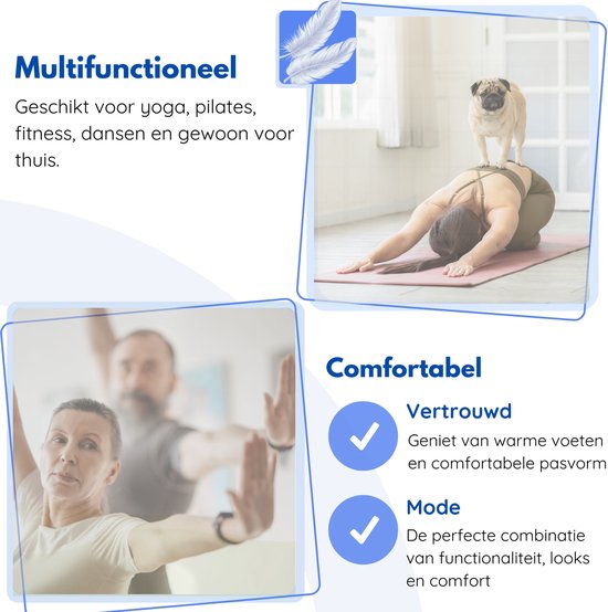Hilvard Pilates sokken - Yoga sokken - Enkelsokken - 3 Paar - Beige en Oranje - Anti-slip sokken - One size fits all van Merkloos — afbeelding 3