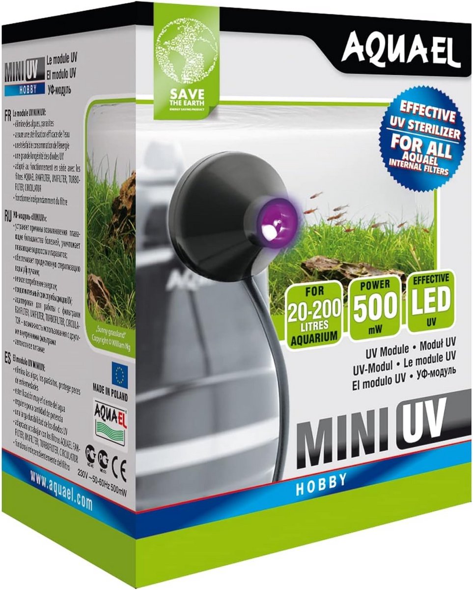 UV-LED lamp 1 watt voor aquariumverlichting