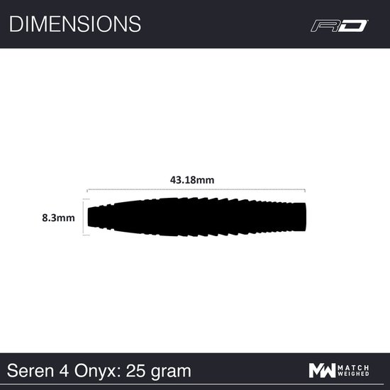 Red Dragon Seren Onyx 4 90% - Dartpijlen van Red Dragon — afbeelding 2