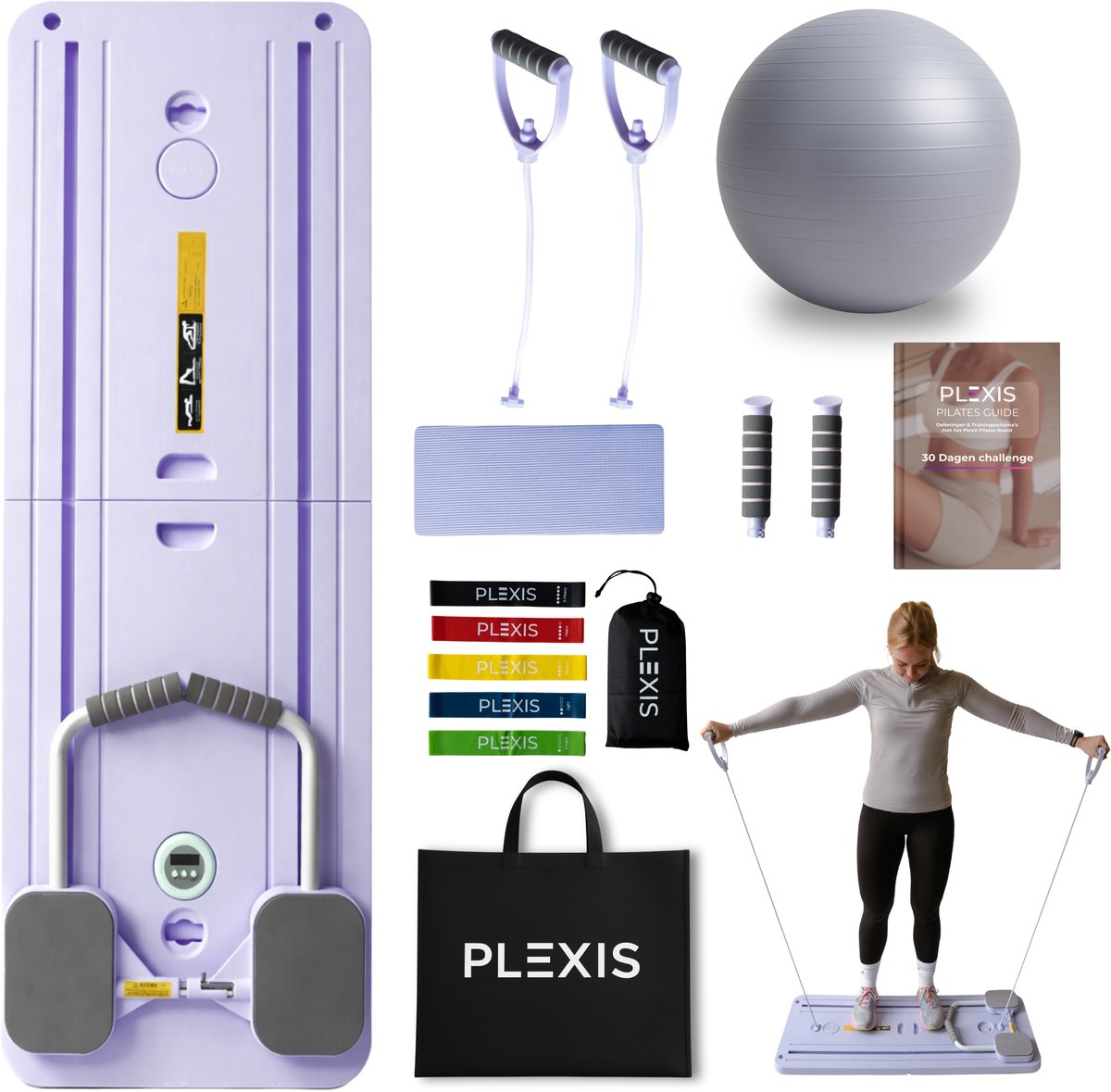 Opvouwbare en compacte Pilates Reformer-machine Antislipmatten