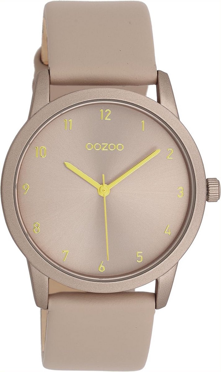 Elegant Dameshorloge met Leren Armband - Modern Analoog Polshorloge (38 mm)