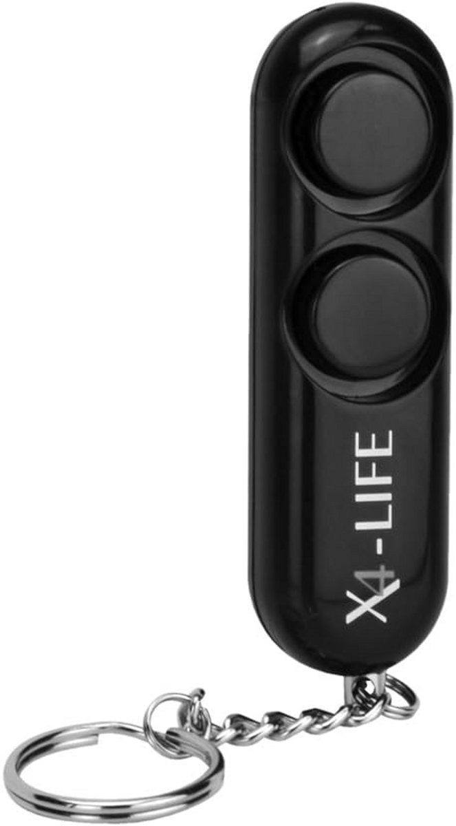Compact zakalarm, krachtig 120 dB alarm voor persoonlijke veiligheid, eenvoudige bediening met trekkoord, geschikt voor sleutelbos en handtas