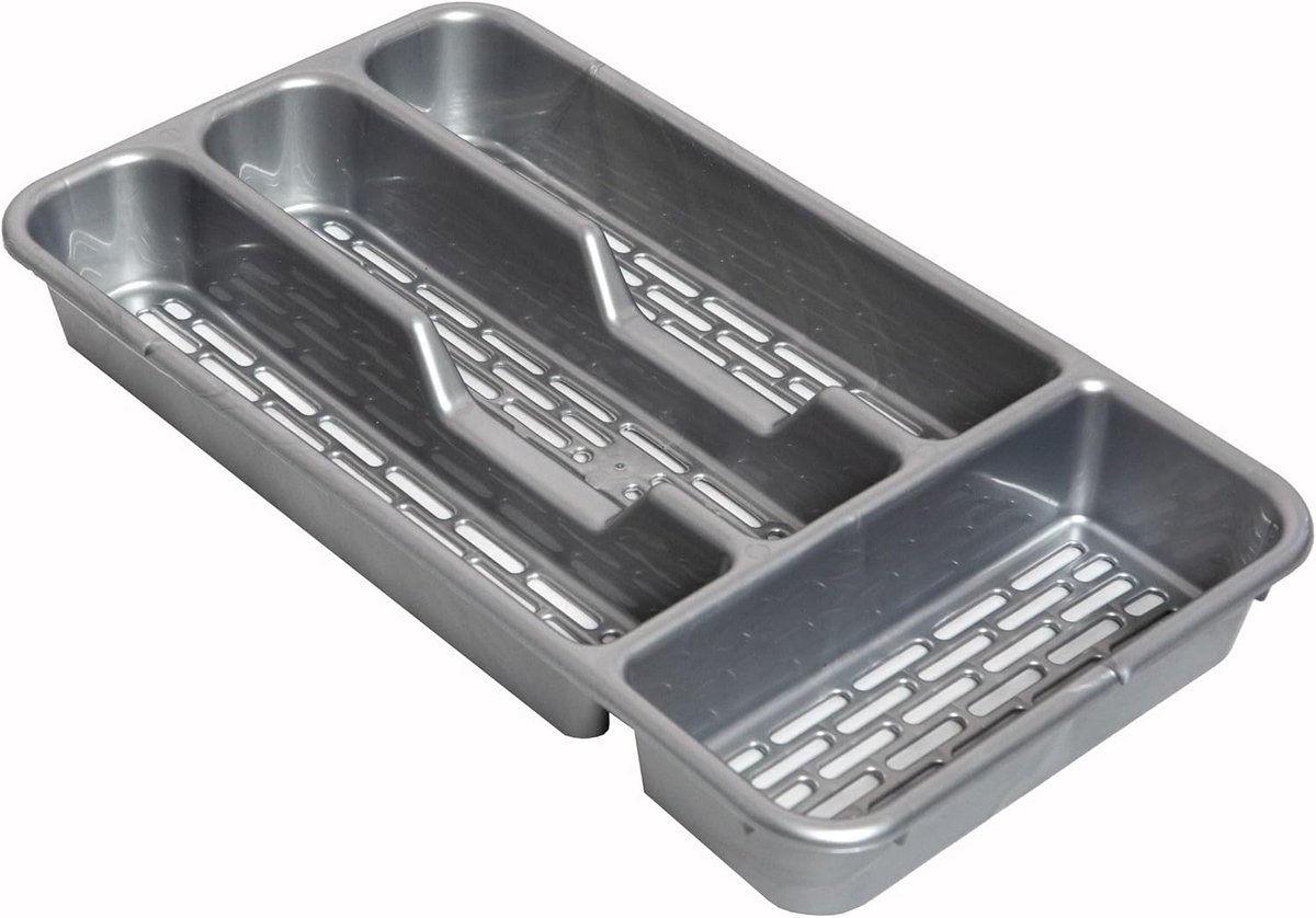 Organiseer je bestek met 4 of 5 vakken, BPA-vrij en vaatwasserbestendig