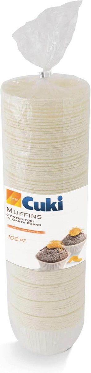 Papieren Ovenbakken met Antiaanbaklaag, Ø 7,9 x H 3,5 cm, 100 Stuks