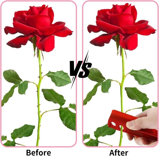 Rose Tang Verwijderen Bramen Bloem Cut Tool Metalen Bloem Rose Doorn Stam Blad Stripper Snoeien Bloem Takken Tuin Tool