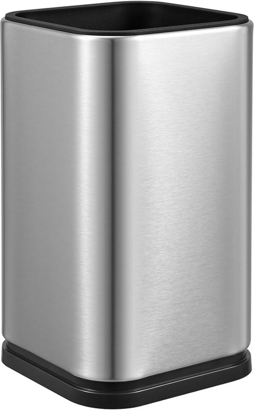 Crockette de Batterie de Cuisine Carrée en Acier Inoxydable - Support de Batterie de Cuisine - Argent - Acier Inoxydable