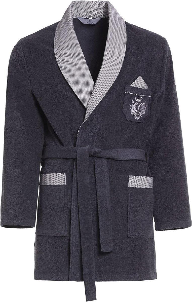 Korte badjas heren - elegante en warme ochtendjas van katoen