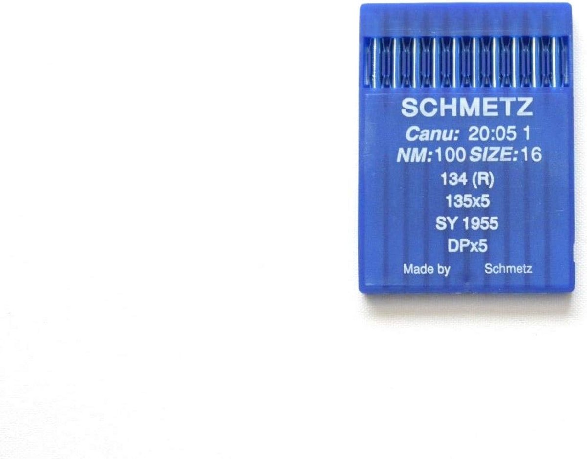 Industriële Naaimachine Naalden DPx5 / 134R - Maat 100/16 - 10 Stuks Hoogwaardige Kwaliteit