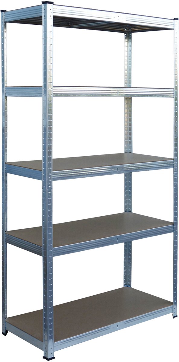 Stellingkast - 180x90x40 cm - 875 kg - metaal - zilver