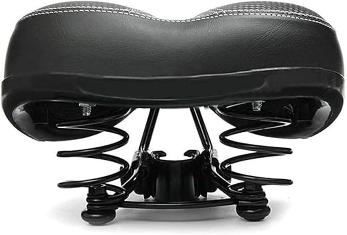 Allecta - Comfortabel stadsfietszadel met zachte zadelpen en big bum zadel, brede road comfort