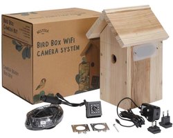 Nestkast met Camera - 1440p HD WiFi, Buiten voor Mezen, Roodborstjes en Spreeuwen