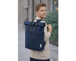 Laptoptas rugzak canvas rolltop