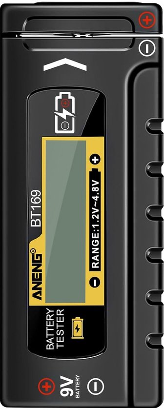 Digitale Accutester voor diverse batterijtypes met display - ideaal voor thuisgebruik