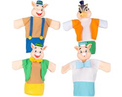 Colorbaby 39167 Cucu Show De 3 Biggetjes Handpop Educatief Speelgoed Veelkleurig Kinderen