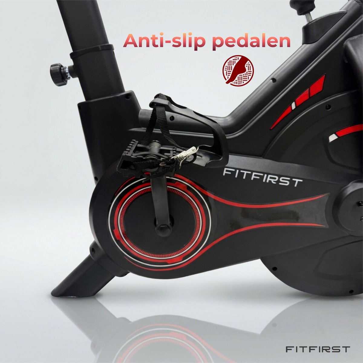 FitFirst Rider 7 Hometrainer | Met Trainings Apps | FitShow, Kinomap en Zwift | Ingebouwde hartslagmeter | Display met info | Max 150KG gebruikersgewicht en tot 1.95m | Spinning Fiets | Fitness Fiets thumbnail 4
