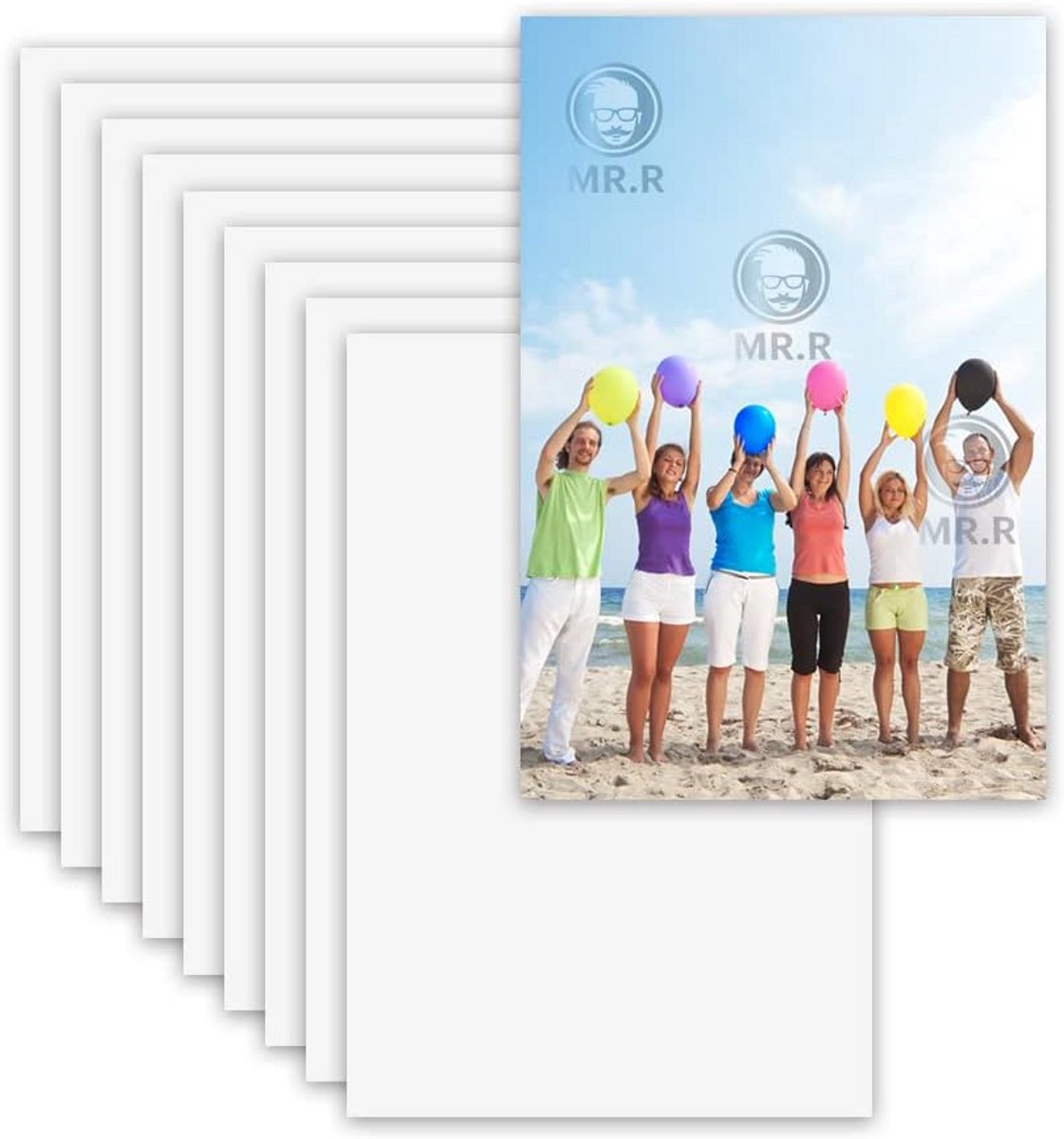 10x Sublimatie Aluminium Platen Wit 10x15cm voor Warmteoverdracht - 0.24mm Dikte