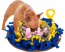 Gigicial Snuffelmat Voor Honden - Honden Snuffelmat - Stimuleert Reukvermogen En Vermindert Stress Door Zoekspelletjes - 1 Stuk - Voor Middelgrote/Grote Honden + Meerkleurig