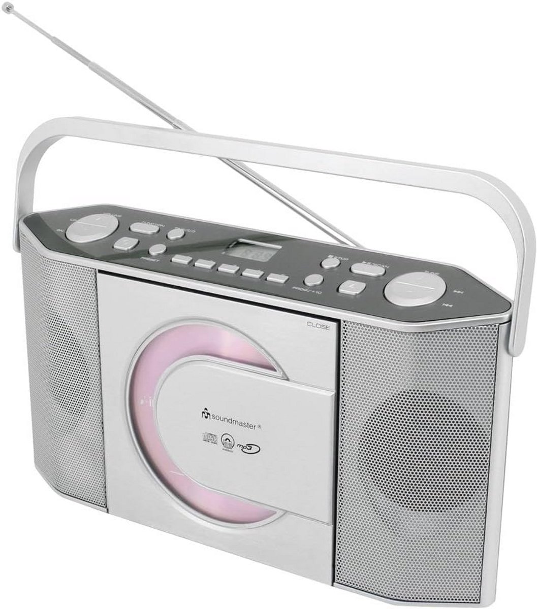 Draagbare radio CD-speler met FM, PLL en MP3-afspeelmogelijkheden