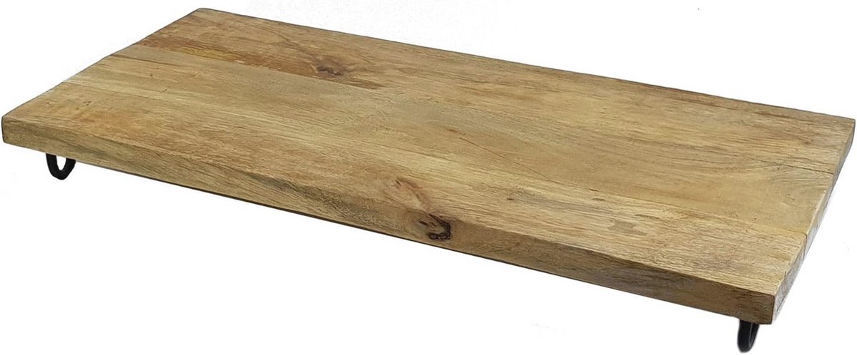 Massief houten serveerschaal 50x25 cm - ideaal voor kaas en tapas