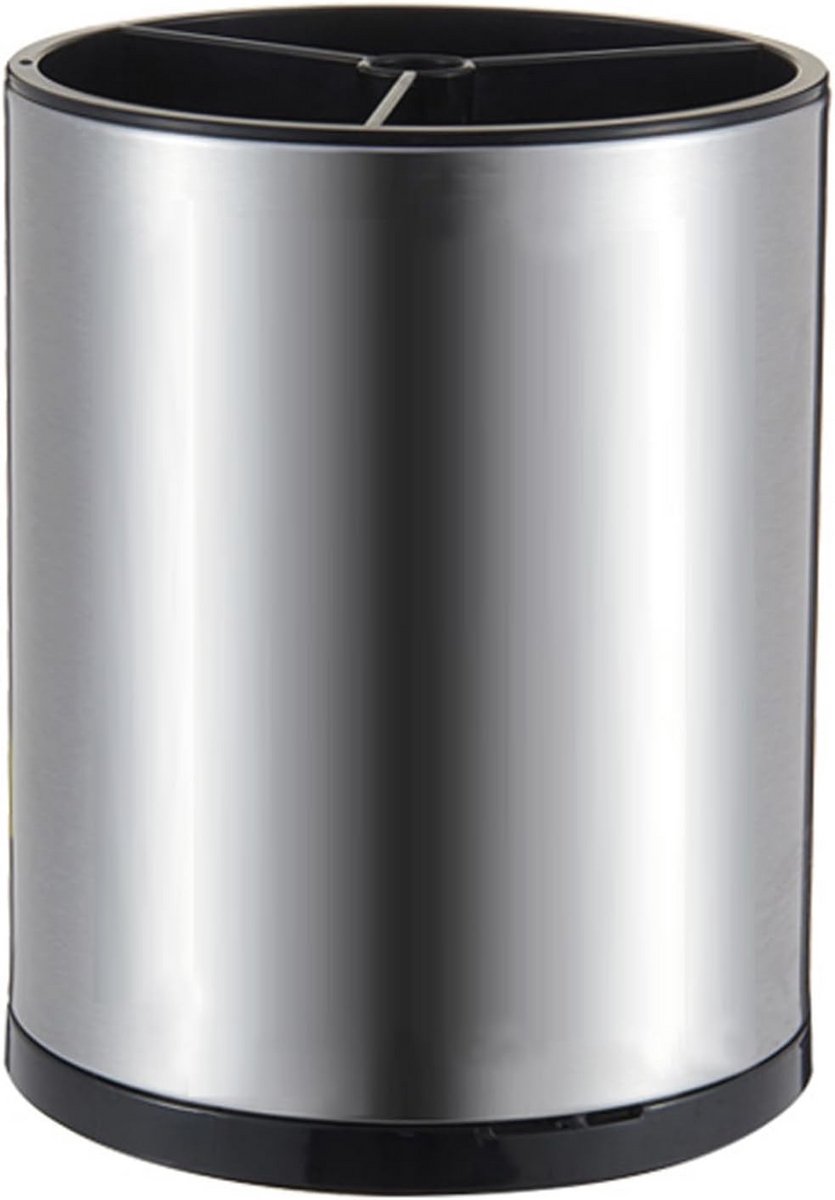 Roterende houder voor keukenhulpmiddelen van roestvrij staal - 6,2L x 6,2W x 8H