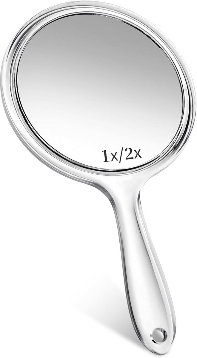 Dubbelzijdige Handspiegel - Draagbare Cosmeticaspiegel voor Make-up