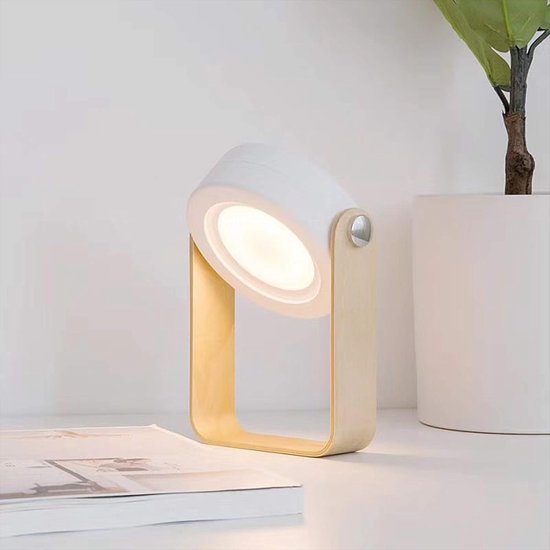 Uitschuifbaar nachtlampje voor kinderen - USB oplaadbaar, draagbaar, multifunctioneel - Cartoon uitschuifbare lantaarn - Draagbare zaklamp voor thuis - 20*15*6 cm - Geschikt voor kinderkamer/babykamer, ideaal als cadeau - Wit — afbeelding 4