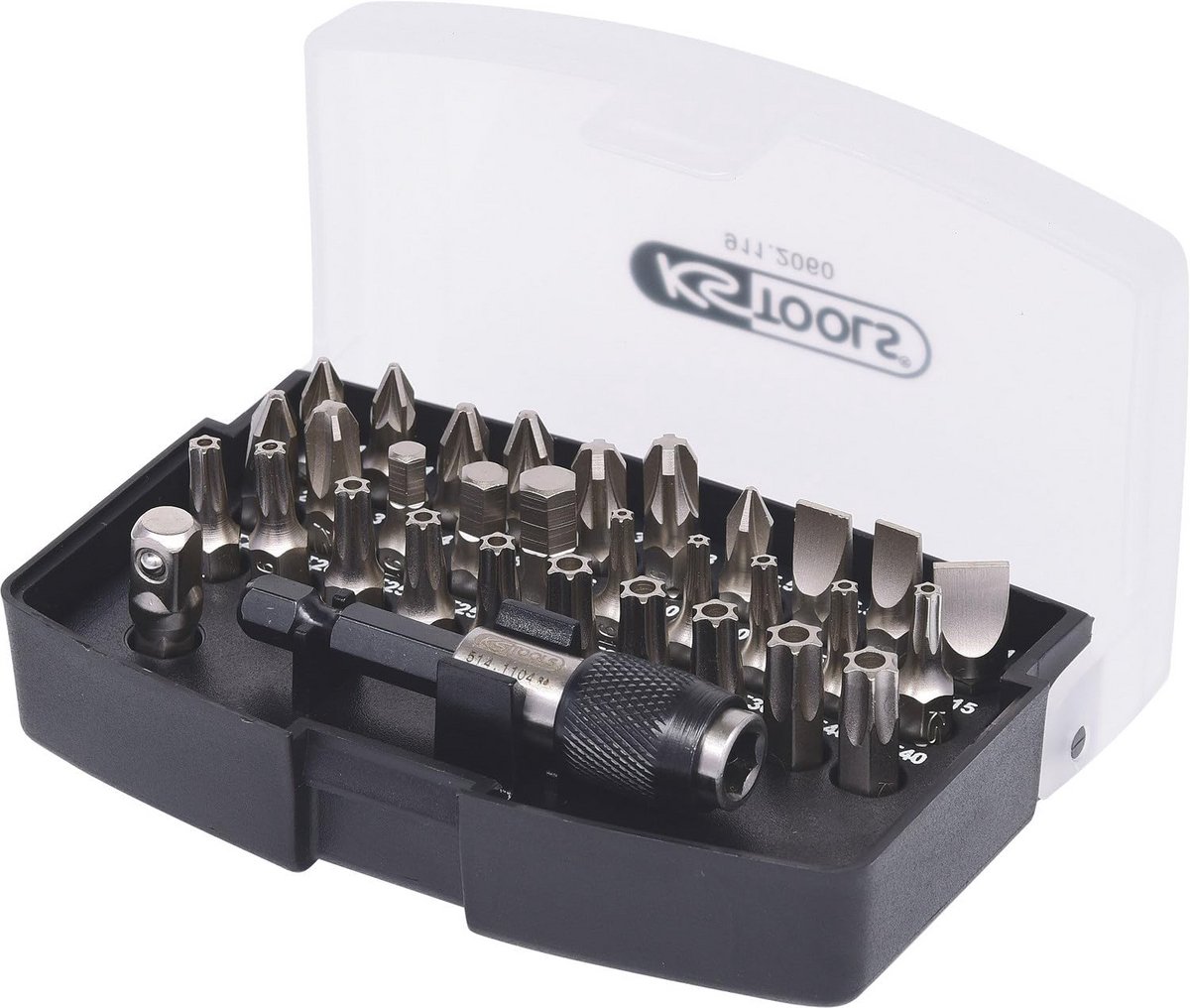 1/4" Bitset 32-dlg met Magnetische Bithouder en Dopsleuteladapter