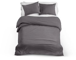 Dekbedovertrek 200x200 - Katoen - Hotel - Antraciet