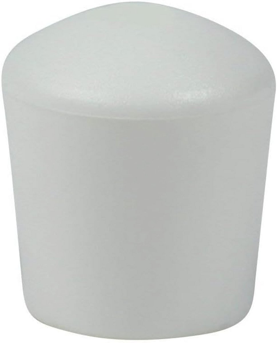 16x Koepelvormige Meubeldoppen - Beschermdoppen voor Tafel- en Stoelpoten (32 mm, Wit)