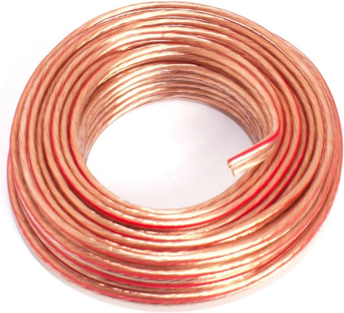 Luidsprekerkabel 2x1,50mm2 10m - Transparant - CCA - Audiokabel
