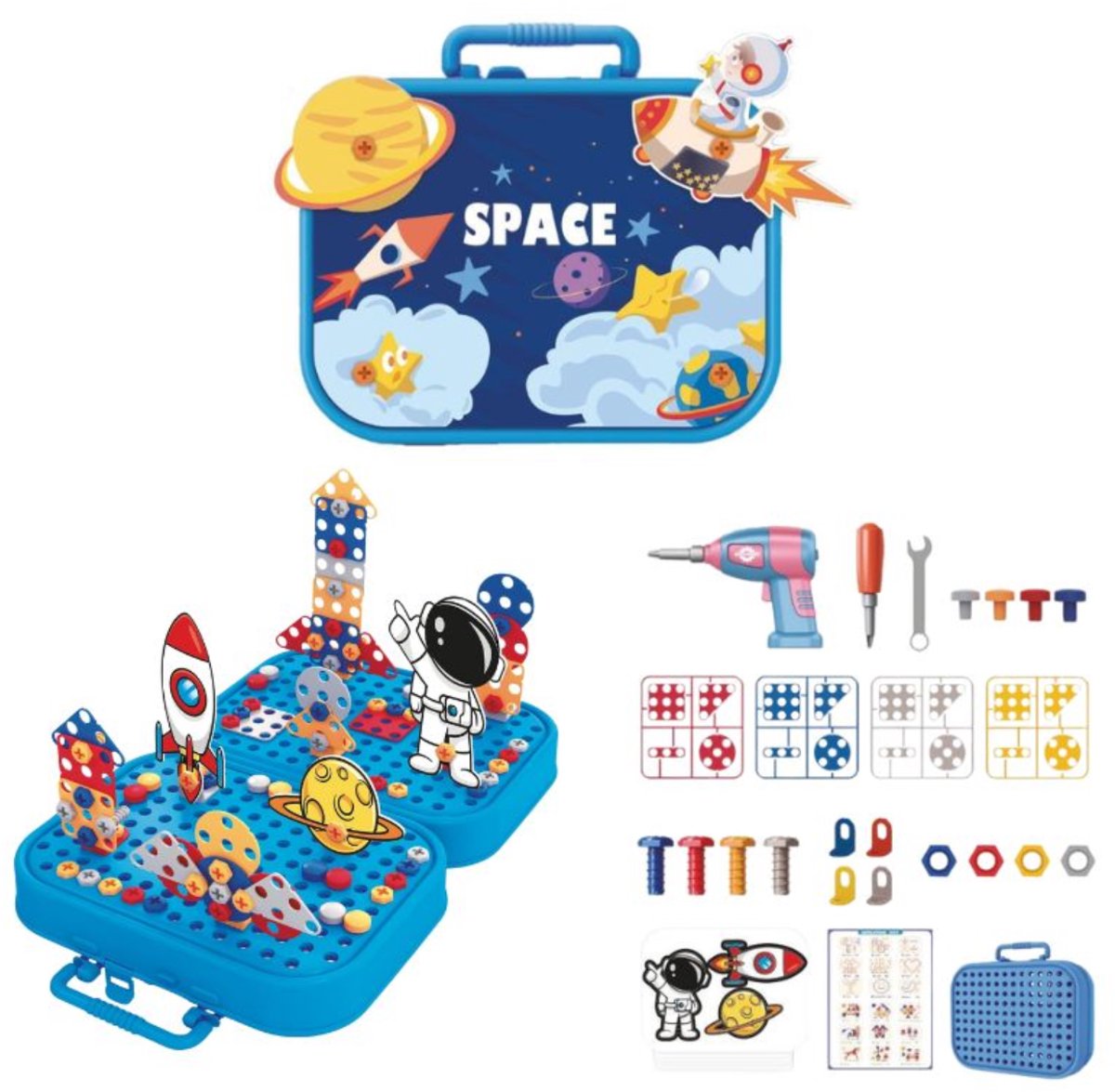Eddy Toys ruimte bouwdoos 228st