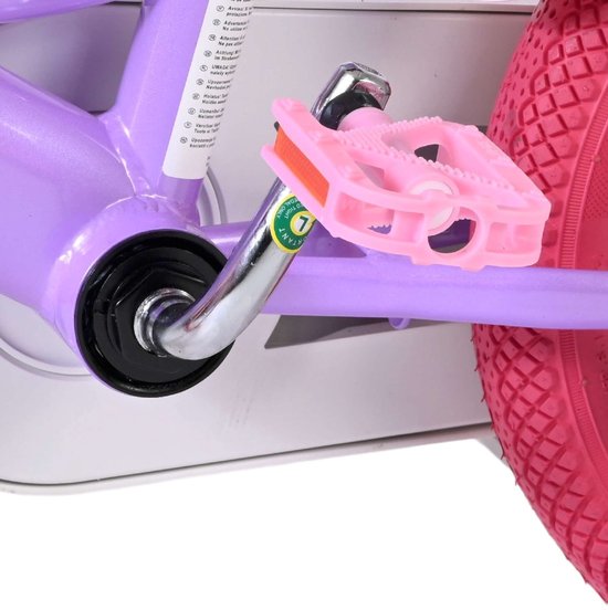 Volare Unicorn Kinderfiets - Meisjes - 12 inch - Paars van Volare — afbeelding 5
