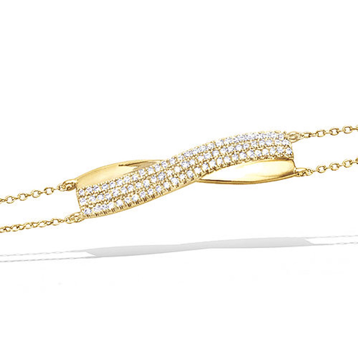 CHIVAL Armband 18K Vergulde Goud "Hexa Halo" – Luxe, Elegant, Zirkonia, Hypoallergeen, Sieraad voor Dames, Cadeau, Romantiek, Liefde, Geschenkverpakking, zeshoek, Kerst