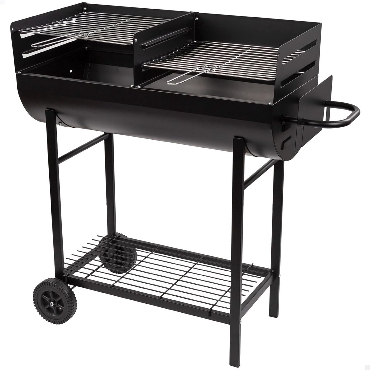 Houtskoolgrill met dubbele grill voor optimaal grillplezier
