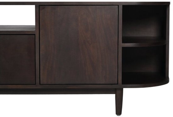 Tv meubel Milla mangohout 210x44x55cm - Bruin - Japandi
