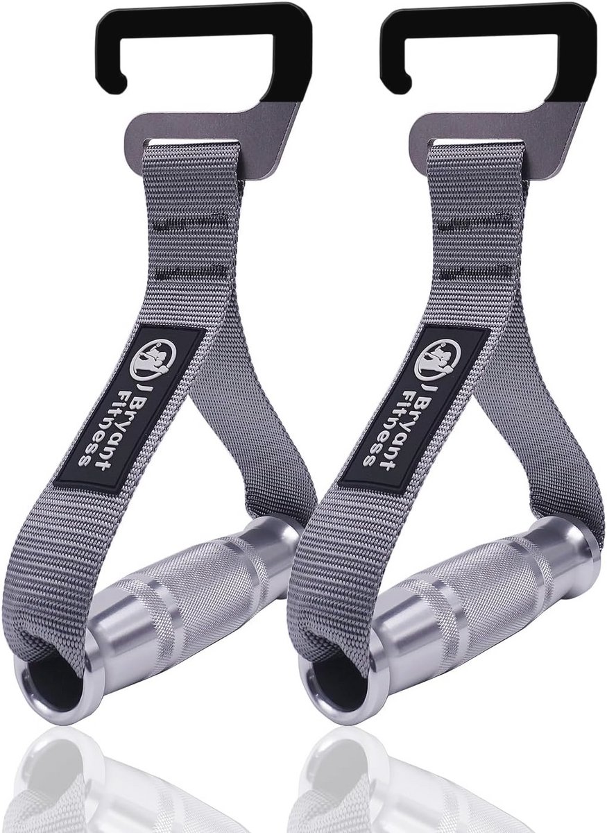 Heavy Duty Weerstand Band Haken met Metalen Handgrepen voor Thuis Workout