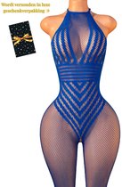 Sexy Lingerie – Erotische Catsuit – Lingerie Erotisch – Lingerie Sexy Setje – Kant – Netstof – Dames lingerie – Erotische verleidelijke Bodystocking – Kinky – One Size – Dare to Undress