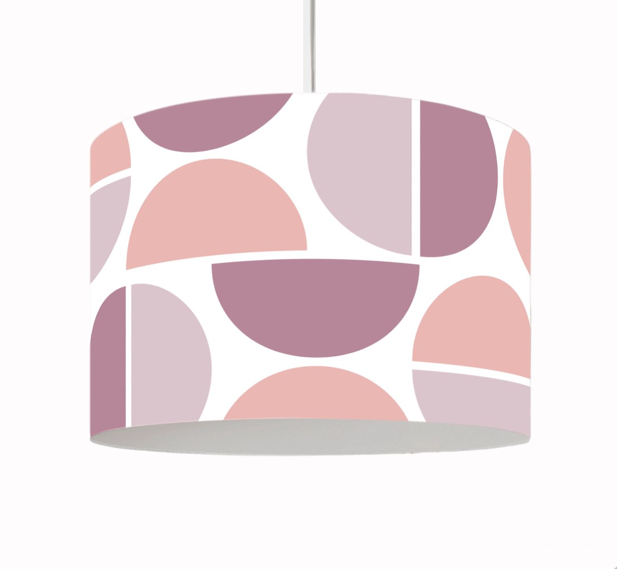 Hanglamp Circle pink Retro vintage verlichting diameter 30cm met pendel voor slaapkamer kinderkamer