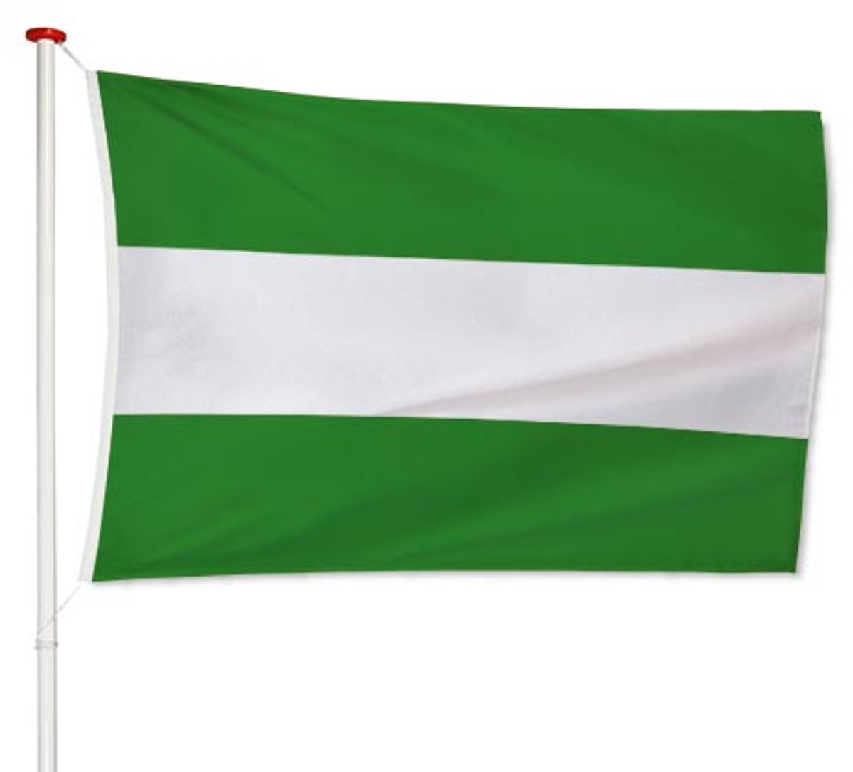Rotterdamse vlag Rotterdam 150x225cm - kwaliteitsvlag - Geschikt voor een vlaggenmast van 5/6 meter